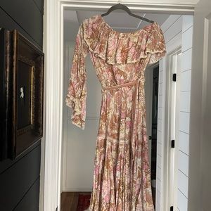 Spell & The Gypsy Pink Jungle Dress. One Shoulder with belt. Worn once. SZ XS